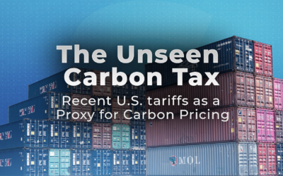 Recent U.S. tariffs as a Proxy for Carbon Pricing